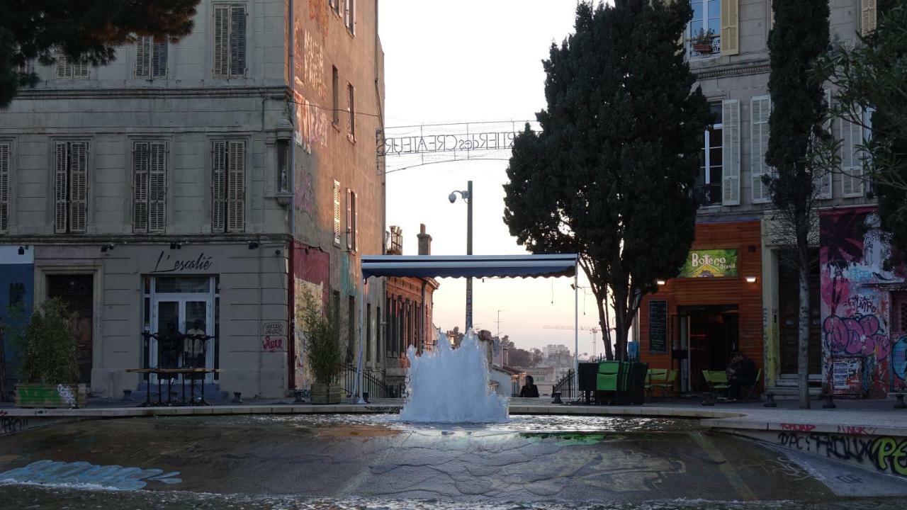 Quartier Des Createurs "La Plaine Cours Julien" Chambre Privee Dans Appartement Menage Frequent Des Parties Commune Marselha Exterior foto